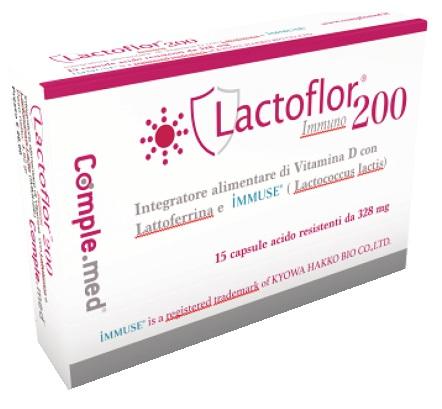 Lactoflor Immuno 200 Integratore di Sostegno per il Sistema Immunitario 15 Capsule