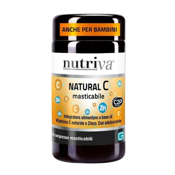 Nutriva Natural C Integratore per il Sistema Immunitario 60Compresse Masticabili