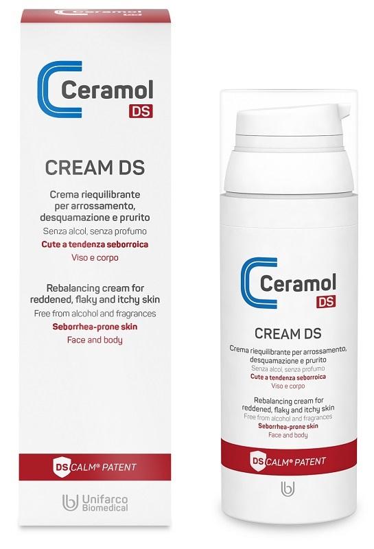Ceramol Cream DS Crema Idratante per Pelle Secca e Sensibile 50 ml