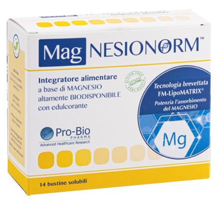 Magnesionorm Integratore di Magnesio, Confezione da 14 Bustine