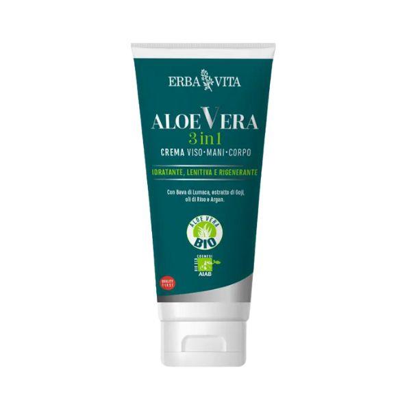 Erba Vita Aloe Vera Crema in 3 in 1 Mani/Viso/Corpo 200 ml