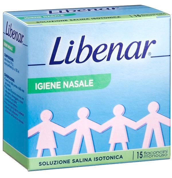 Spray Igiene Nasale Libenar Soluzione Isotonica per Tutta la Famiglia 15 Fiale