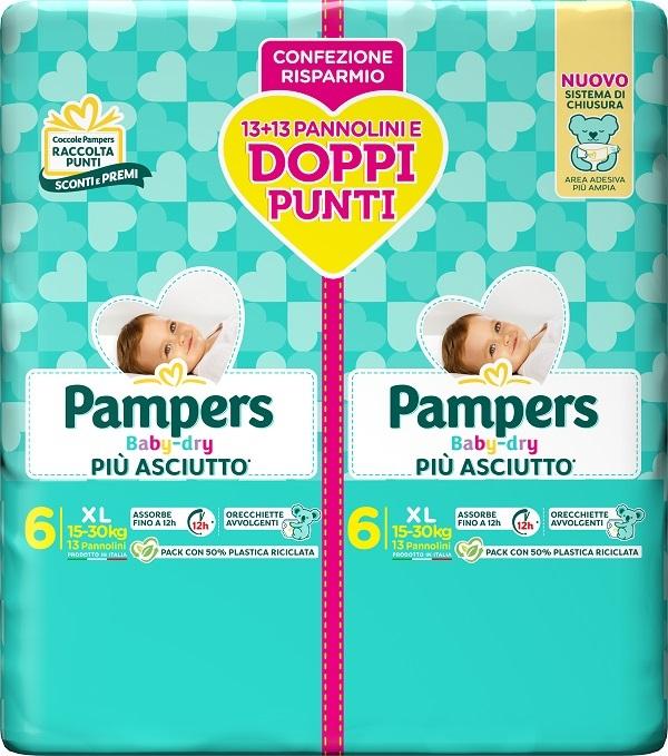 Pampers BD Duo Pannolini Downcount Taglia XL 26 pezzi