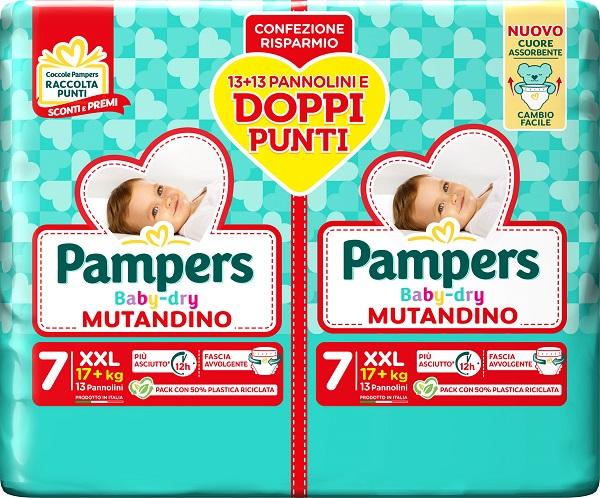 Pampers Baby-Dry Mutandine Duo XXL 26 Pezzi