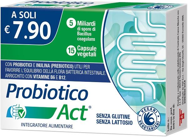 Probiotico Act Integratore Vegetale in Compresse 15 Pezzi