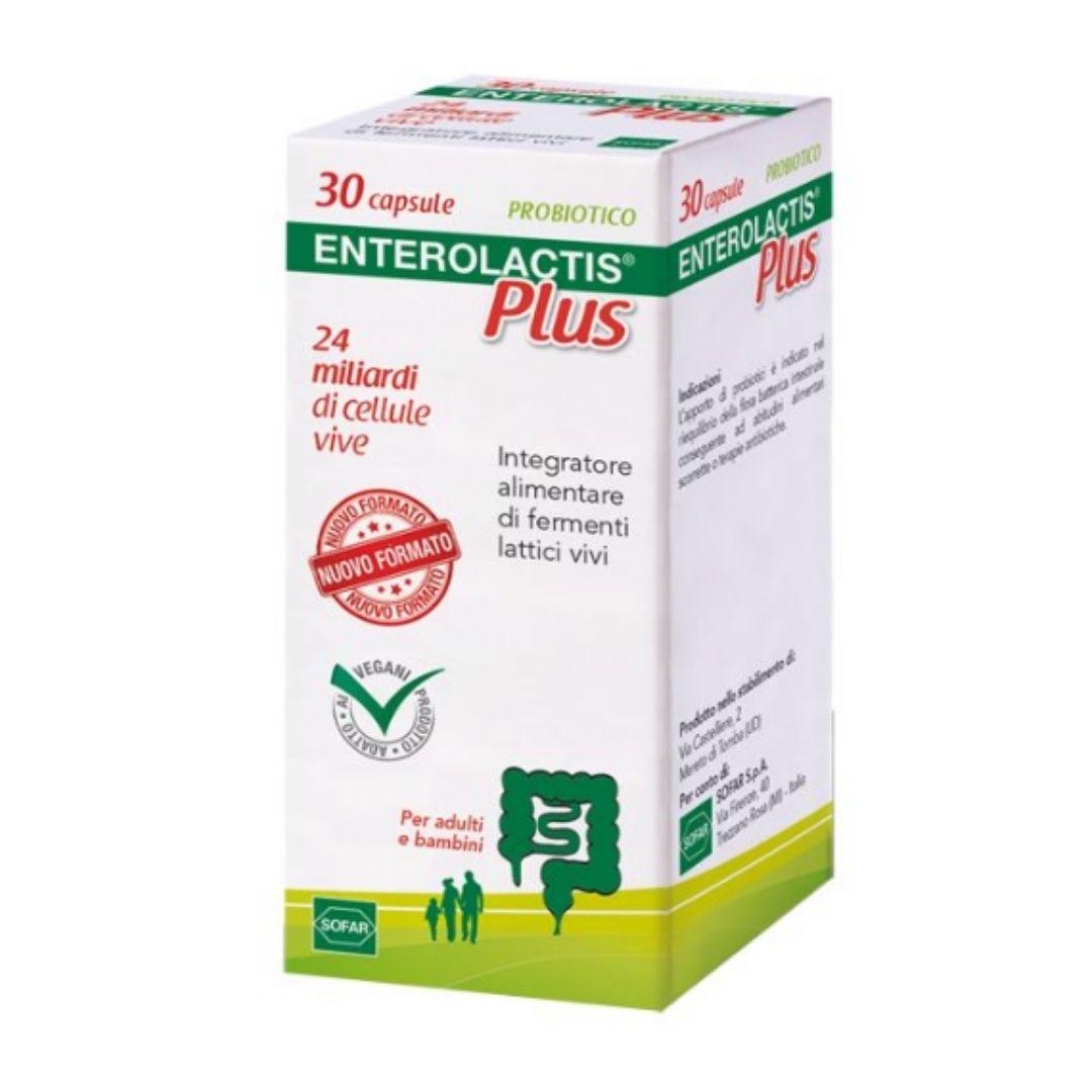 Enterolactis Plus Integratore Alimentare di Fermenti Lattici Vivi 30 Capsule