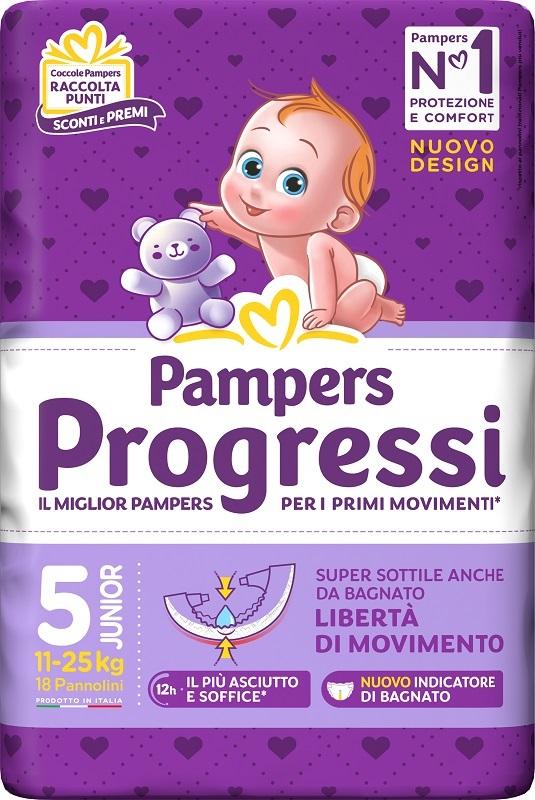 Pampers Progressi Pannolini per Bambini 18 Pezzi