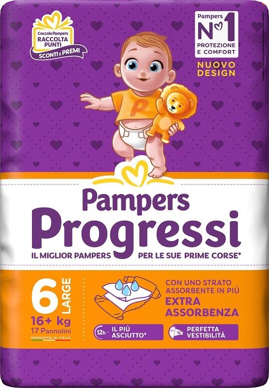 Pampers Progressi Pannolini Taglia XL 17 pezzi
