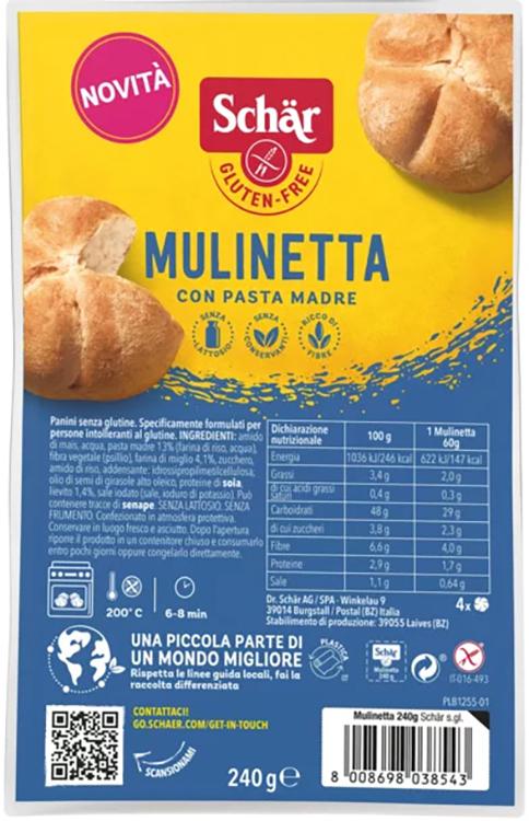 Schar Mulinetta 4 Pezzi 60g