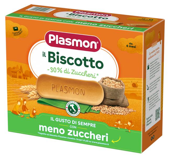 Plasmon Biscotti per Bambini con Ridotto Contenuto di Zucchero -30% 720g