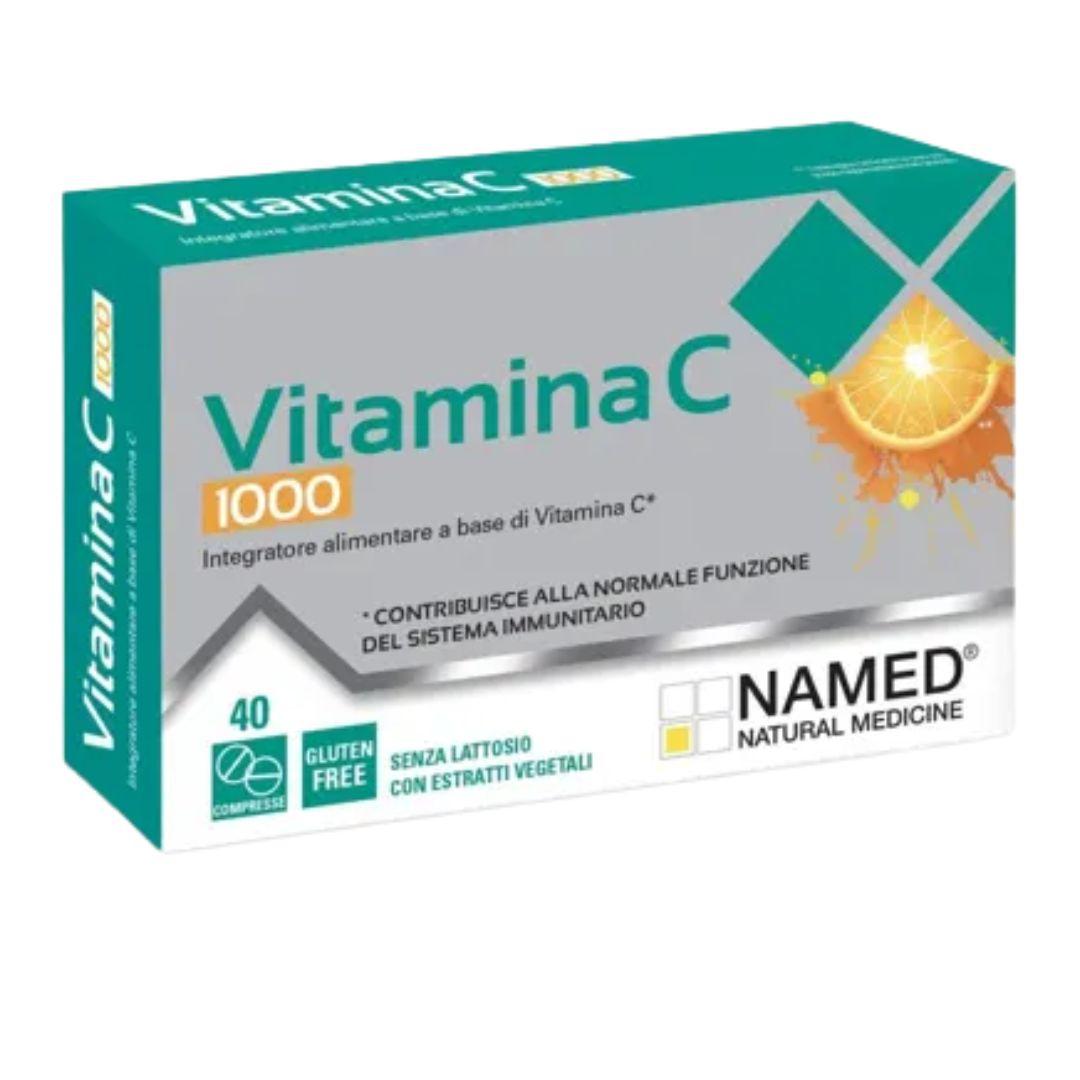 Vitamina C 1000 mg Integratore in Compresse per Sistema Immunitario 40 Compresse