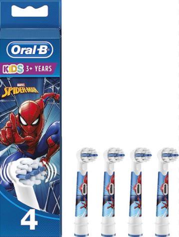 Oral-B Power Refill Spazzolini Testina Spiderman 4 Pezzi