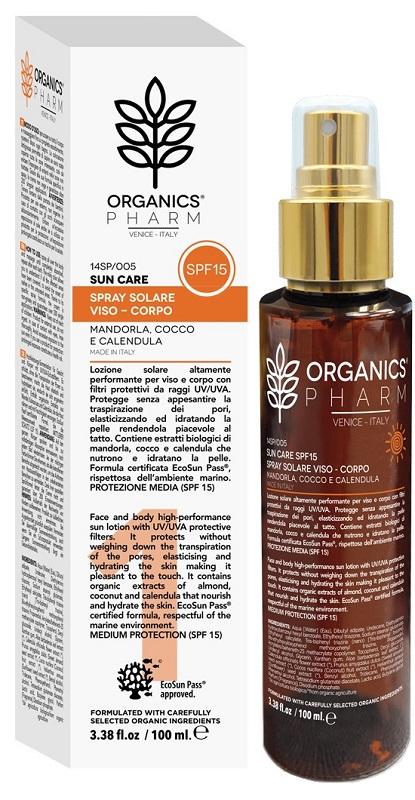 Org PH Spray Solare Viso/Corpo SPF 15 100 ml