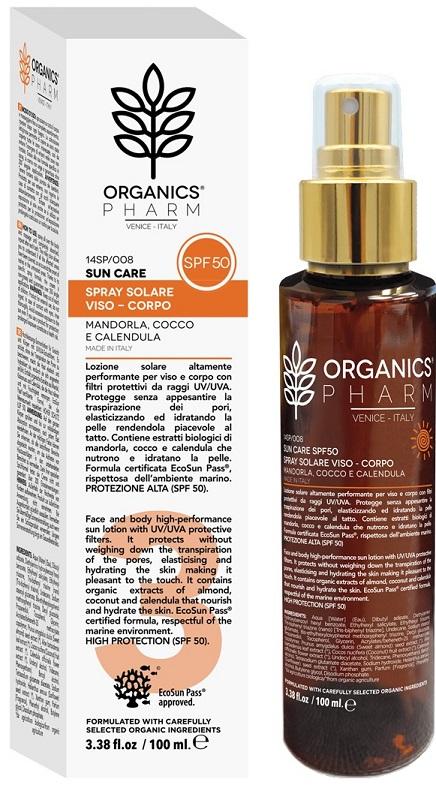 Org Ph Spray Solare Viso e Corpo SPF50 100 ml
