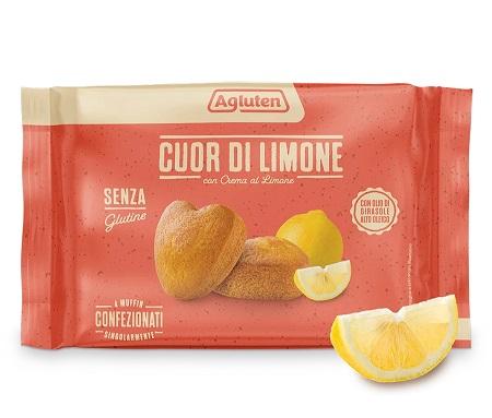 Agluten Cuor di Limone Biscotti Senza Glutine Ripieni di Crema al Limone 150 g