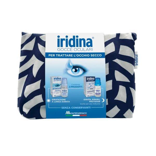Iridina Gocce Oculari Lubrificanti 10ml + Hydra Repair 10ml + Pochette