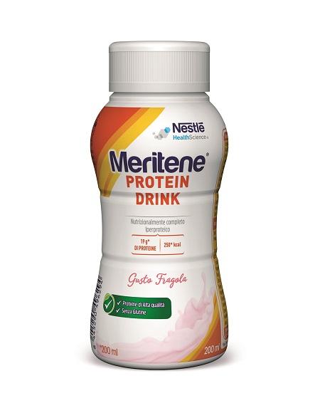 Meritene Protein Drink Gusto Fragola per Apporto Proteico Completo