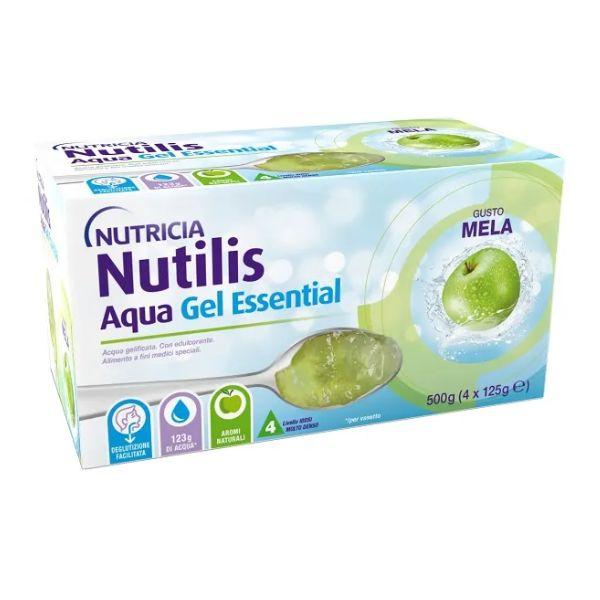 Nutilis Aqua Gel Mela per Idratazione e Deglutizione Sicura 4 Pezzi