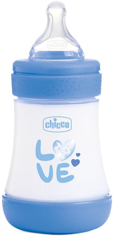 Chicco Biberon 150 ml con Tettarella in Silicone Slow Flow Boy