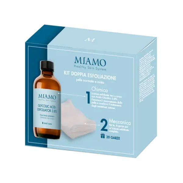 Miamo Glycolic Acid Box Lozione Esfoliante Viso e Corpo + Garza