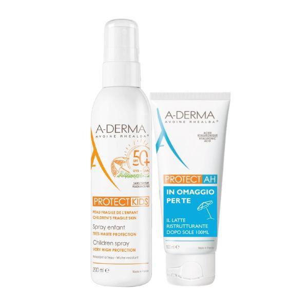 A-Derma Protect Kids Spray Bambino SPF50+ 200ml + Protect Ah Latte Doposole 100ml