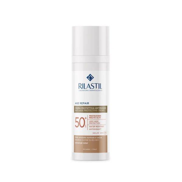 Rilastil Sun Spf50+ Age Repair Crema Protettiva Antirughe Colorata 50 ml