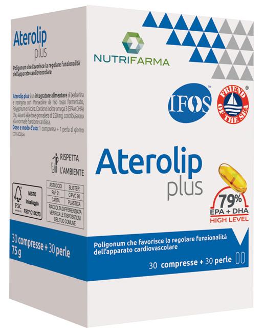 Aterolip Plus Integratore Colesterolo 30 Compresse + 30 Perle