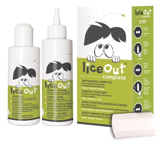Liceout Kit Completo per Trattamento di Pediculosi con Shampoo, Lozione e Pettine