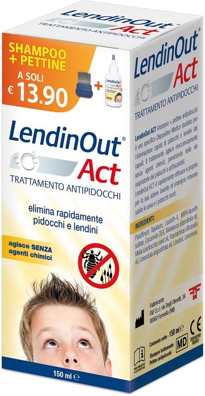 Lendinout Act Lozione Anti-Pidocchi 150ml
