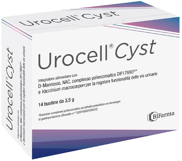 Urocell Cyst Integratore per il Benessere delle Vie Urinarie 14 Bustine