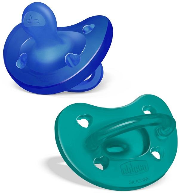 CH Gommotto Silicone Azzurro 6-16 Mesi Confezione da 2 Pezzi