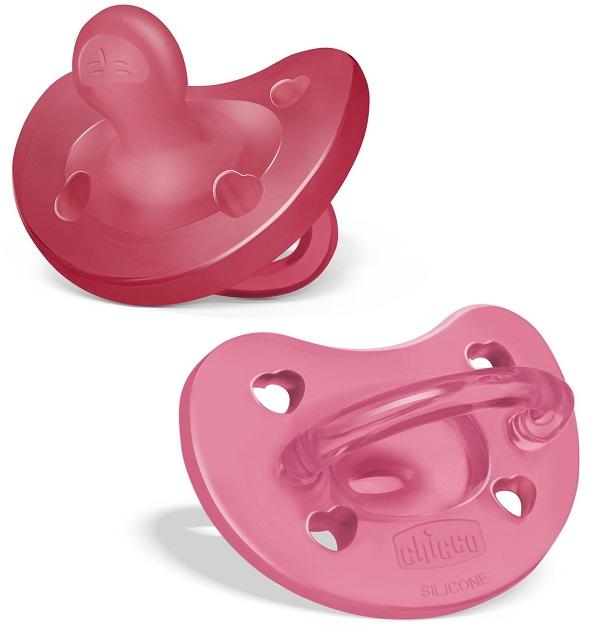 Chicco Gommotto in Silicone rosa 16-36 mesi 2 pezzi