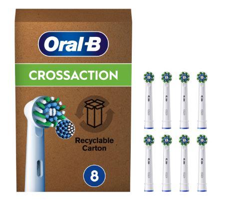 Oralb PW Ricarica Dentifricio Cross Action in Confezione da 8 Pezzi