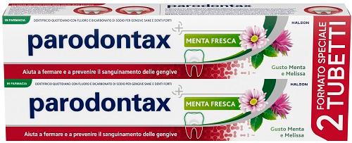 Parodontax Bipack Dentifricio Menta per Gengive Sane 2 x 75 ml