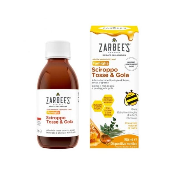 Zarbee's Famiglia Sciroppo Tosse e Mal di Gola 120 ml