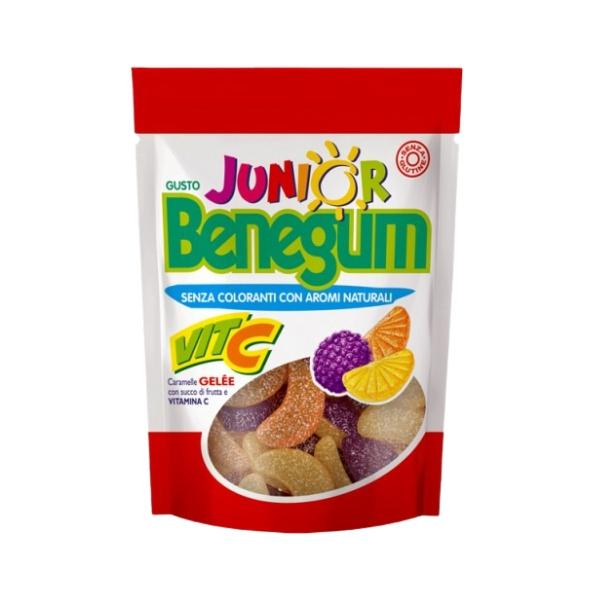 Benegum Junior Vitamina C Caramelle Gelè Con Succo di Frutta e Vitamina C 90 g