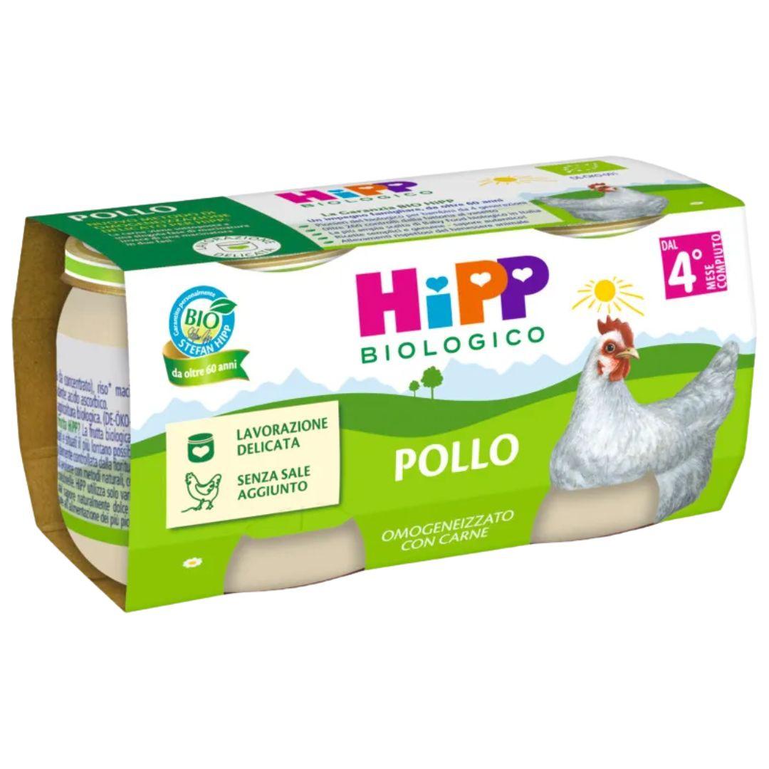 Hipp Bio Omogeneizzato di Pollo per Infanzia 2 x 80 g