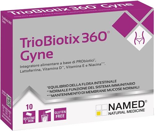 Triobiotix360 Gyne Integratore Intimo 10 bustine T-Win