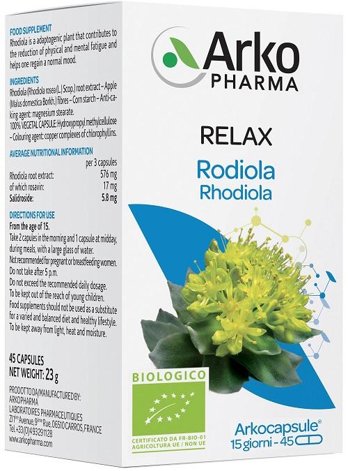 Arkocapsule Rodiola Bio Integratore Energizzante 45 Capsule