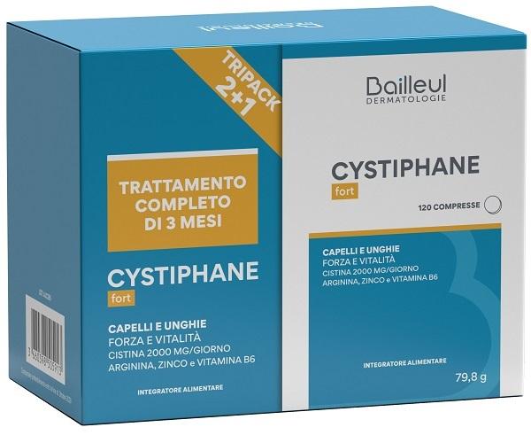 Cystiphane Integratore per Benessere di Unghie e Capelli Tripack 2+1