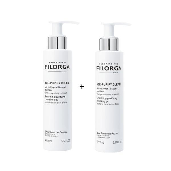 Filorga Duo Age Purify Clean Gel detergente Viso Anti-età Purificante 2 x 150 ml