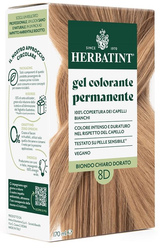 Herbatint Tinta per Capelli 8D Biondo Chiaro Dorato