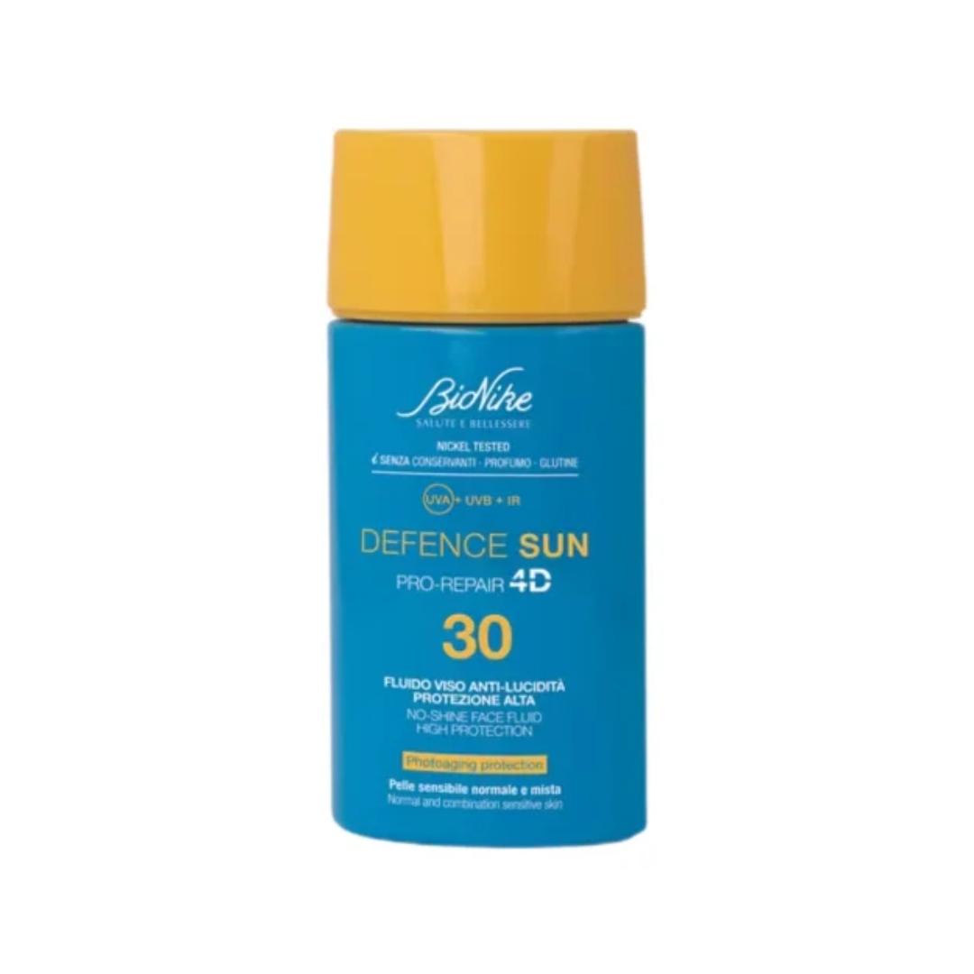 Bionike Defence Sun Fluido Viso Anti-Lucidità Spf30 Protezione Solare Alta 50ml