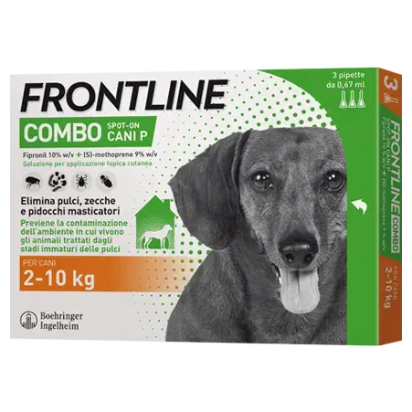 Frontline Combo Antiparassitario per Cani in Formato Pipette da 2 a 10 kg