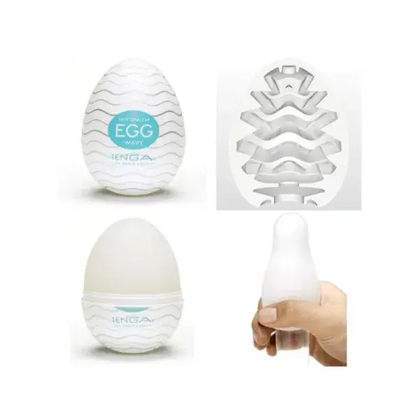 Tenga Egg Wavy Easy Ona-Cap Masturbatore da Uomo