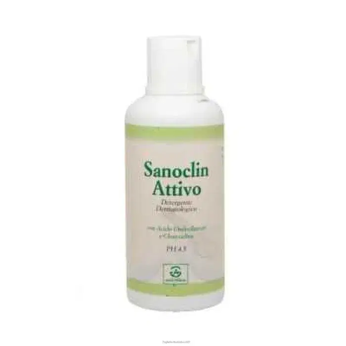 Sanoclin Attivo Shampoo Doccia Detergente Viso Corpo Capelli 500 ml
