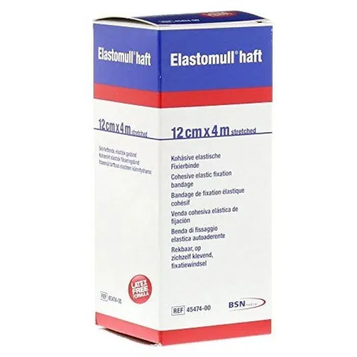 Elastomull Haft Benda Elastica Autoadesiva Compressione Forte 12cmx20m