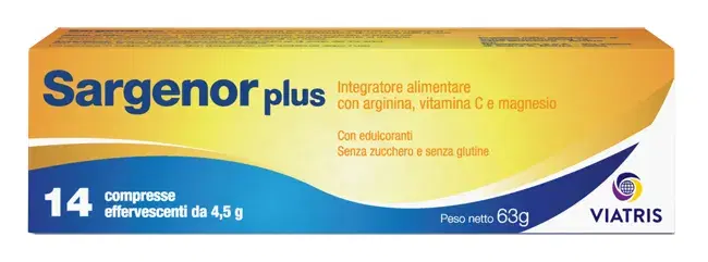 Meda Pharma Linea Benessere Energia Sargenor Plus 14 Compresse Effervescenti