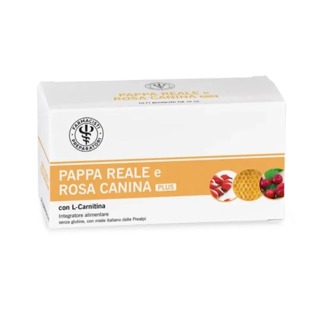 Unifarco Multivitaminici Pappa Reale e Rosa Plus Integratore 10 Flaconi