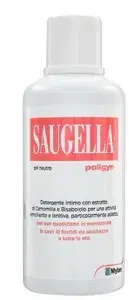 Saugella Poligyn Detergente Intimo Lenitivo ed Emollinete pH Neutro 250 ml